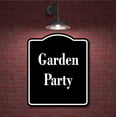 thumbnail image 2 of Garden Party BLACK Aluminum Composite Sign 20''x24'', 2 of 9