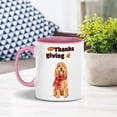 thumbnail image 2 of Happy Thanksgiving Cocker Spaniel with Turkey Pumpkins Autumn Vibes 11oz Accent Two-tone Mug Cockers Dog Lover Gifts Coffee Tea Cup - 12018, 2 of 5