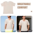 thumbnail image 3 of Pretyzoom Mens Sweatproof V Neck Undershirt with Underarm Sweat Pads and Quick Dry Fabric, 3 of 7