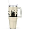 thumbnail image 2 of Happy Halloween Mug with Handle and Straws 40 OZ Vacuum Insulated Travel Coffee Mug Birthday Present for Men Dad Son Husband Gifts for Him/Her Water Bottle, 2 of 7