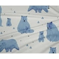 thumbnail image 5 of oneOone Polyester Spandex Dusty Blue Fabric Bear Sewing Material Print Fabric By The Yard 56 Inch Wide, 5 of 6