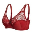 thumbnail image 3 of Valcatch Women Lace Underwire Bra Minimizer Unlined Bra Back Smoothing Everyday Bra, 3 of 7