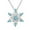 Blue, variant on Kcodviy Christmas Gemstone Snowflake Necklace Pendant Rhinestones Jewelry Charms For Women s Party Gifts Zircon Christmas Snowflake Necklace Fashion Necklace Long Necklace with Pendant Nec