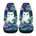 thumbnail image 5 of XYZCANDO Car Seat Protectors Covers Breathable Car Seat Covers Car Seat Cover Set Washable Non-Slip Sedan Auto, Cat Hydrangea, 5 of 10