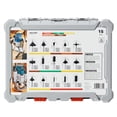 thumbnail image 3 of Juego de brocas para fresar madera BOSCH RBS015MBS, 15 piezas, con punta de carburo, 3 of 9