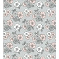 thumbnail image 3 of Ambesonne Nature Duvet Cover Sets, Colorful Flowers Pattern, 2-Queen, Pale Taupe Pale Pink, 3 of 7