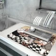 thumbnail image 5 of Fat Chef Dish Drying Mat For Kitchen Counter 18x24 Inch Microfiber Absorbent Drying Pad Chef Kitchen Drying Mat Dishes Pad Dish Drainer Rack Mats For Coffee Bar Decor Mats, 5 of 6