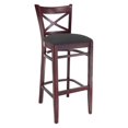 thumbnail image 1 of Tabouret de Bar en Acajou Noir, 1 of 1