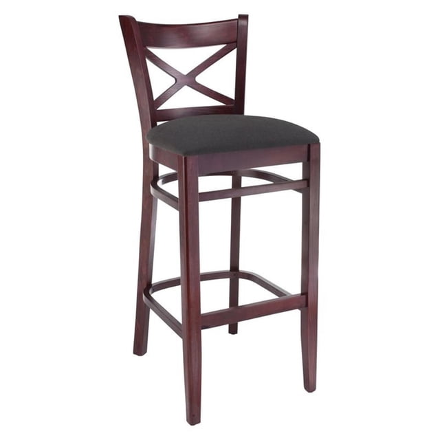 Tabouret de Bar en Acajou Noir