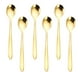 thumbnail image 1 of Juego de 30 cucharaditas, cucharas de acero inoxidable dorado, para cena, postre, pastel, restaurantes, hogar, café MFZFUKR BST3069297-2, 1 of 5