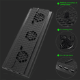 thumbnail image 2 of Soporte vertical con ventilador de refrigeración para Xbox One X, base para consola con refrigerador y 3 puertos USB, accesorios para la base, 2 of 6