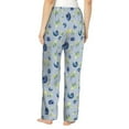 thumbnail image 3 of Pajama Pants Women, Blueberries leaf pattern Sweatpants Soft Sleep Lounge Pants, Casual PJ Bottoms Pants with Pockets, 3 of 5