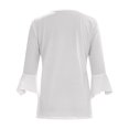 thumbnail image 5 of Aloohaidyvio Tops Fashion Women Summer 3/4 Sleeve Cardigan Solid Color Casual Blouse Tops, 5 of 5