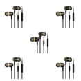 thumbnail image 1 of Cateissary Auriculares con cable Auriculares para caminar con reducción de ruido en la oreja Negro + Oro Type2 NO2, 1 of 6