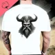 thumbnail image 3 of Camiseta de calavera táctica de guerrero de barba americana Unisex, Camiseta de algodón Til Valhalla, camiseta de manga corta con cuello redondo, Top informal para hombre, 3 of 5