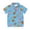 11#Blue1745, variant on Lullu Boys Donut Print Short Sleeve Polo Shirt Summer Casual Sports Shirt Top, Sizes 3-14