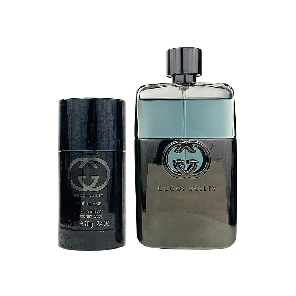 Gucci Gucci Gucci Guilty 2 Pc. Gift Set for Men Deo 2.5 oz + EDT 3 oz