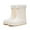 Beige, variant on Women Rain Boots Versatile Drawstring Mouth Padded Removable Thick Bottom Slip Rubber Shoes Women's Rubber Boots Brown 37