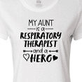 thumbnail image 4 of Inktastic My Aunt is a Respiratory Therapist and a Hero Women's T-Shirt, 4 of 5