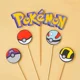thumbnail image 5 of Juego de bandera de Pokémon para pastel, Pikachu, Charmander, Squirtle, fiesta de cumpleaños para niños, decoración de postres, juguete, 1 Juego（1Set5, 5 of 5