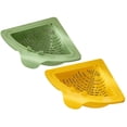 thumbnail image 1 of Inteprter 2 unids/set de colador de fregadero de esquina ahorrador de espacio de succión magnética equipado con Base giratoria Base de drenaje Cocina y Comedor verde+amarillo, 1 of 6