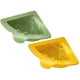 thumbnail image 1 of Bewildely 2 coladores triangulares para fregadero con base magnética para un drenaje fácil y rápido. Rejilla triangular magnética para Cocina y Comedor verde+amarillo, 1 of 6