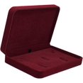 thumbnail image 3 of HAHADAXA Upscale Velvet Jewelry Set Box Bracelet Necklace Rings Gift Display Case Storage - Wine Red, 3 of 5