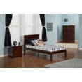 thumbnail image 2 of AFI Madison Twin XL Solid Wood Platform Bed with Panel Headboard, Walnut, 2 of 7