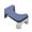 Blue, variant on Toilet Stool, Bathroom Step Stool, Squatting Poop Stool with Foldable Legs for Toilet Assistance, Non-Slip, Stackable, Durable Plastic, 16.5x9.8x6.7 Inch, White Blue Gray