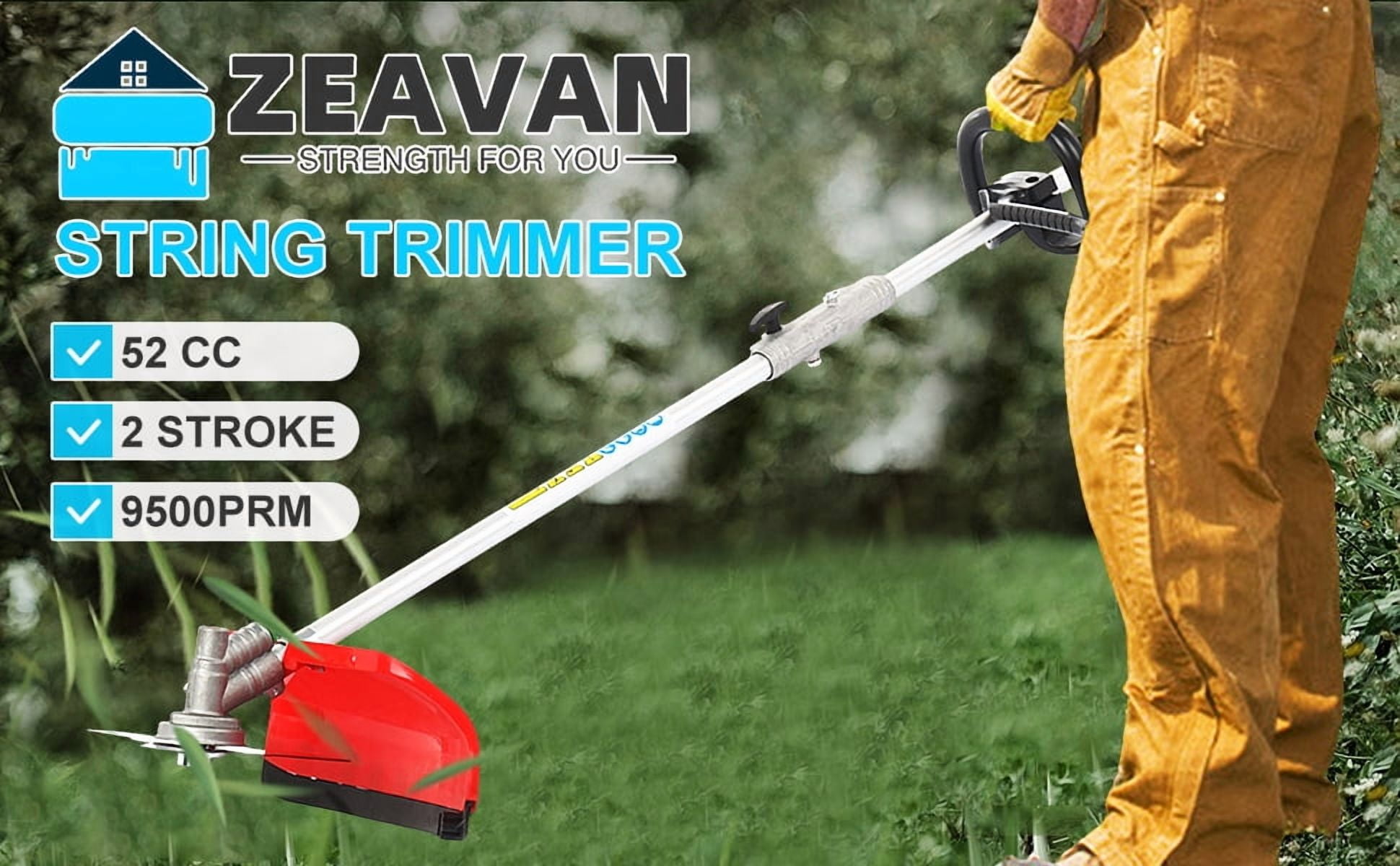 52cc Weed EaterGas, Gas Hedge Trimmer,2 Cycle Gas Power Handheld Hedge Trimmer, with Protective Gear Set, Brush Cutter, for Trimming Shrubs & Bushes