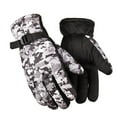thumbnail image 1 of 1 Pair Cycling Gloves Sports Skiing Rider Protector Hand Warmer Winter Warm Cold Weather Mittens Waterproof Nonslip Thermal Mitt Protector Gray, 1 of 8