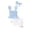 Blue, variant on Stylish Girls Matching Outfit Soft Casual Two Piece for Toddlers Kids Solid Square Collar Sleeveless Above Knee Blue 2 Years-3 Years
