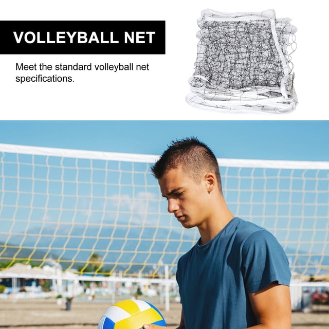 HONMEET Volleyball Training Net White Polyethylene For Backyard Games And Stability 950.0X100.0X0.5In 1Set