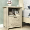 thumbnail image 5 of PrimeZone 30" Tall Nightstand for King & Queen Bed - Wood Large Bedside Table with Storage Drawer & Open Cubby, Beige End Table Night Stand for Bedroom Living Room, Warm Oak, 5 of 6