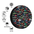 thumbnail image 2 of Kdxio Hand Drawn Colorful Fishes for Tire Cover Wheel Protectors Tyre Covers Weatherproof Wheel Covers Universal Fit for Trailer Rv SUV Truck Camper Travel Trailers 14 inch, 2 of 5