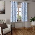 thumbnail image 2 of Ambesonne Blue and White Grommet Curtain, Hawaii Leaves, 50" x 63", Pale Blue and White, 2 of 6