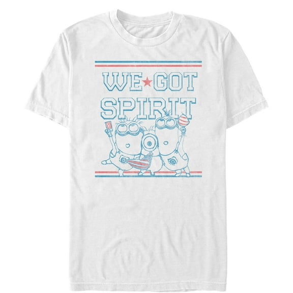 Men's Despicable Me Minion Got Spirit  Graphic Tee White 3X Large