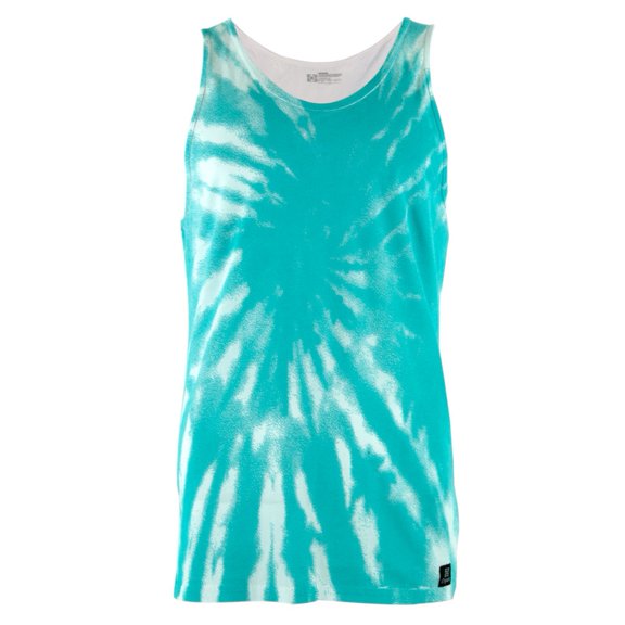 Kr3w - Teal Overdye Adult Tank Top - Small