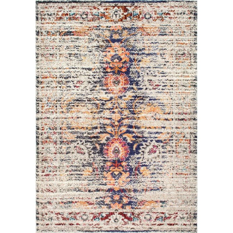 nuLOOM Floral Mallory Rug 7' 10" x 11' Sand Rectangle (KKCB14C710011)