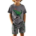 thumbnail image 4 of TBWNWG Boys' Sleepwear,Boys Pajamas 2 Pieces Short Set Cotton Sleepwear,Sizes 9-10 Years, 4 of 9