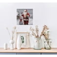 thumbnail image 3 of Nawypu Canvas Paintings for Home Decorations Joyful Santa with Snowman in in Winter Snow Abstract Wall Art for Dining Living Room Kitchen Decor -, 3 of 4