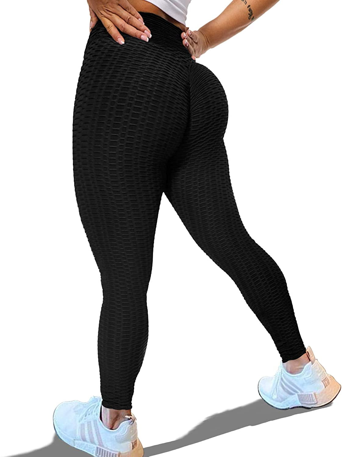 FITTOO Women’s High Waisted Butt Lifting Seamless Leggings Gym Fitness Tights Tummy Control Workout Yoga Pants 