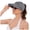 Grey, variant on Women's Ruched Open-Top Ponytail Visor Hat, UPF 50+ Wide Curved Brim Sun Hat for Vacation Outfits, Beach Travel & Outdoor Summer Daily Wear Coffee One Size