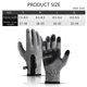 thumbnail image 2 of Guantes cálidos de invierno, guantes de conducción con pantalla táctil, guantes deportivos antideslizantes a prueba de viento para ciclismo, correr, esquí, senderismo, escalada, gris, 2 of 6