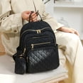 thumbnail image 3 of Stylago Laptop Backpack Purse for Women Work Travel Computer Bags College Students Fashion Quilted Daypack with Mini Pouch Black, 3 of 7