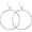 D:Silver1, variant on Geometric Double Circle Round Stud Earrings Women's Lucky Number 8 Shape Hollow Big Hoop Earrings