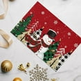 thumbnail image 4 of Uutvery Christmas Polyester Linen Placemats with Heat Insulated Dirt Resistant for Christmas Party Kitchen Dining Room Decor, Holiday Home Decoration, 4 of 6