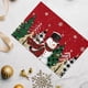 thumbnail image 4 of Snowflake Christmas Table Mats Set of 4, Holiday Dining Placemats for Kitchen Table Decor, Festive Winter Party Dinner Mat, Waterproof Heat Resistant Coasters for Home Decor and Gifts, 4 of 6