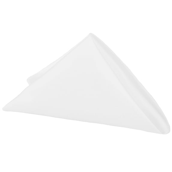 50 Pieces, Lamour Satin Napkin Approx. 20"x20" square Edge: Hemmed - White