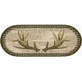 thumbnail image 1 of Mayberry Rug CC10514 20X44 20 x 44 in. Cozy Cabin Trophy Rack Printed Nylon Kitchen Mat & Rug, Brown, 1 of 1